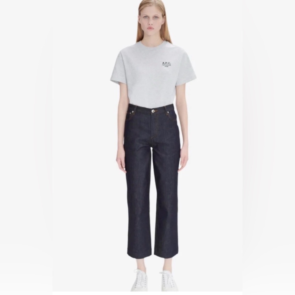 A.P.C. High-Rise Sailor Crop Jean in indigo